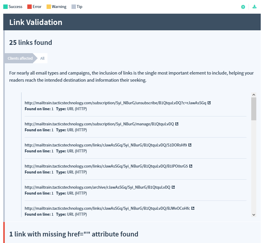 Link Validation